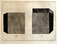 Jan Haas  - Doos II en I - Eigendruk X-2 - 1972